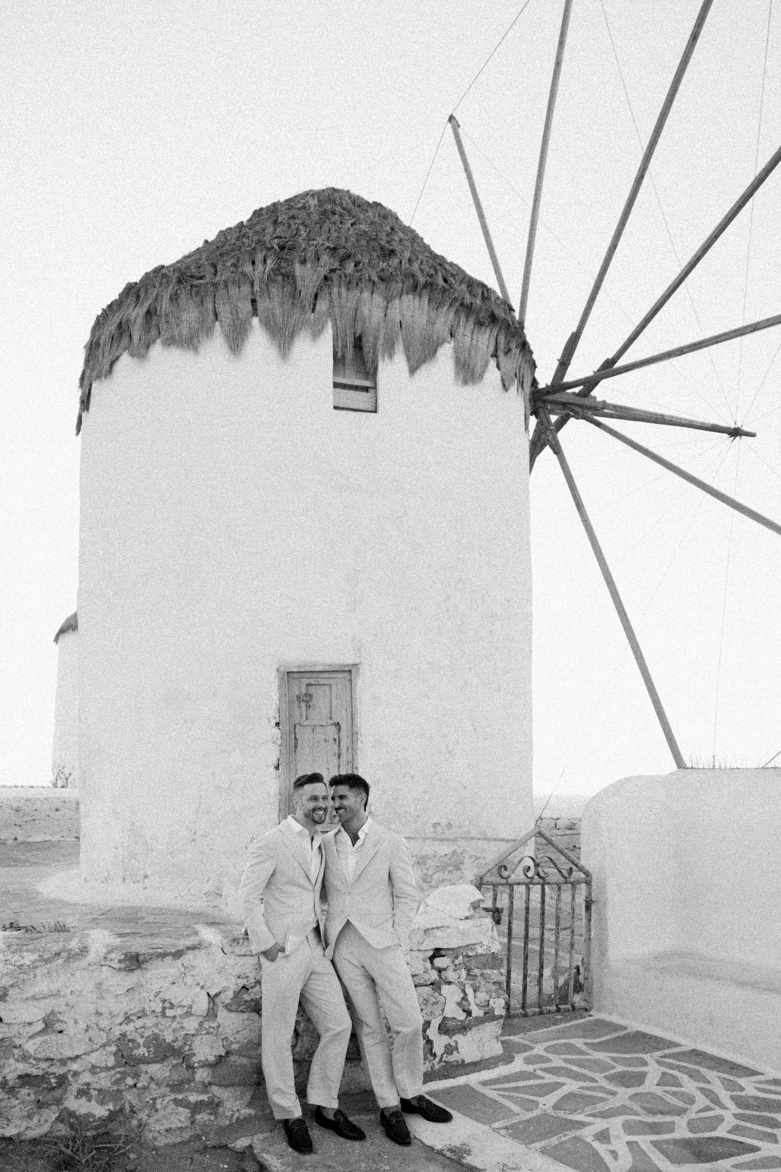 Shahin and Joshua: White, Blue and Fuchsia Pink