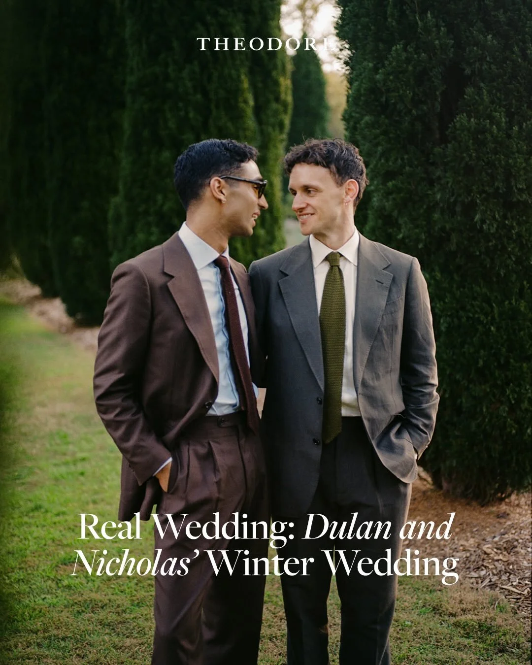Real Wedding: Dulan and Nicholas

Dulan and Nicholas first &lsquo;officially&rsquo; met during lockdown in 2021, though they had crossed paths a couple of years earlier in a gym class without ever saying hello. Their first date was a simple walk arou