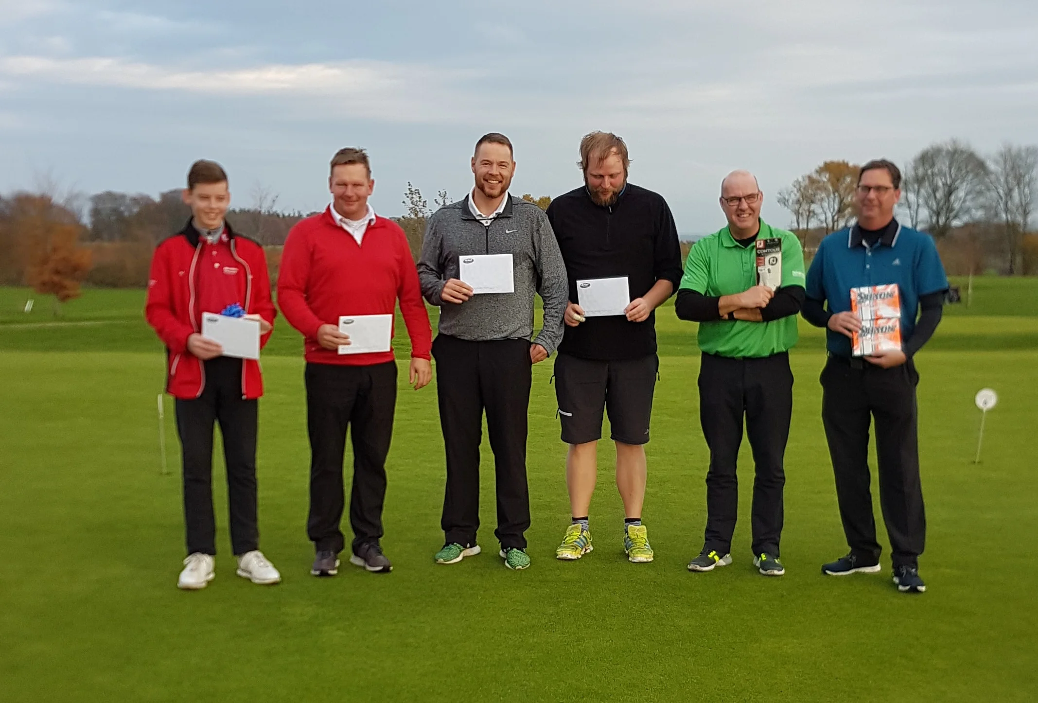 Vinderne i A rækken - Simon Jakobsen, Henrik Jakobsen, Torben Jansen, Robert Møller, Christian Mulle Moesgaard og Peter Ebbesen. Kaj Nielsen og Michael Carstensen mangler.