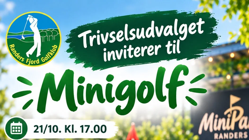 Hyggelig aften hos MiniPark – Minigolf i Randers. Trivselsudvalget inviterer