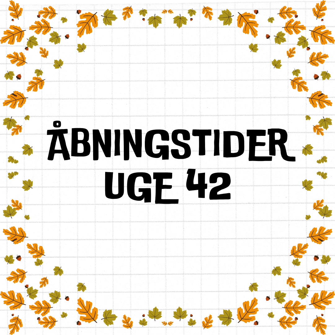 Kontorets åbningstider uge 42 (efterårsferien)