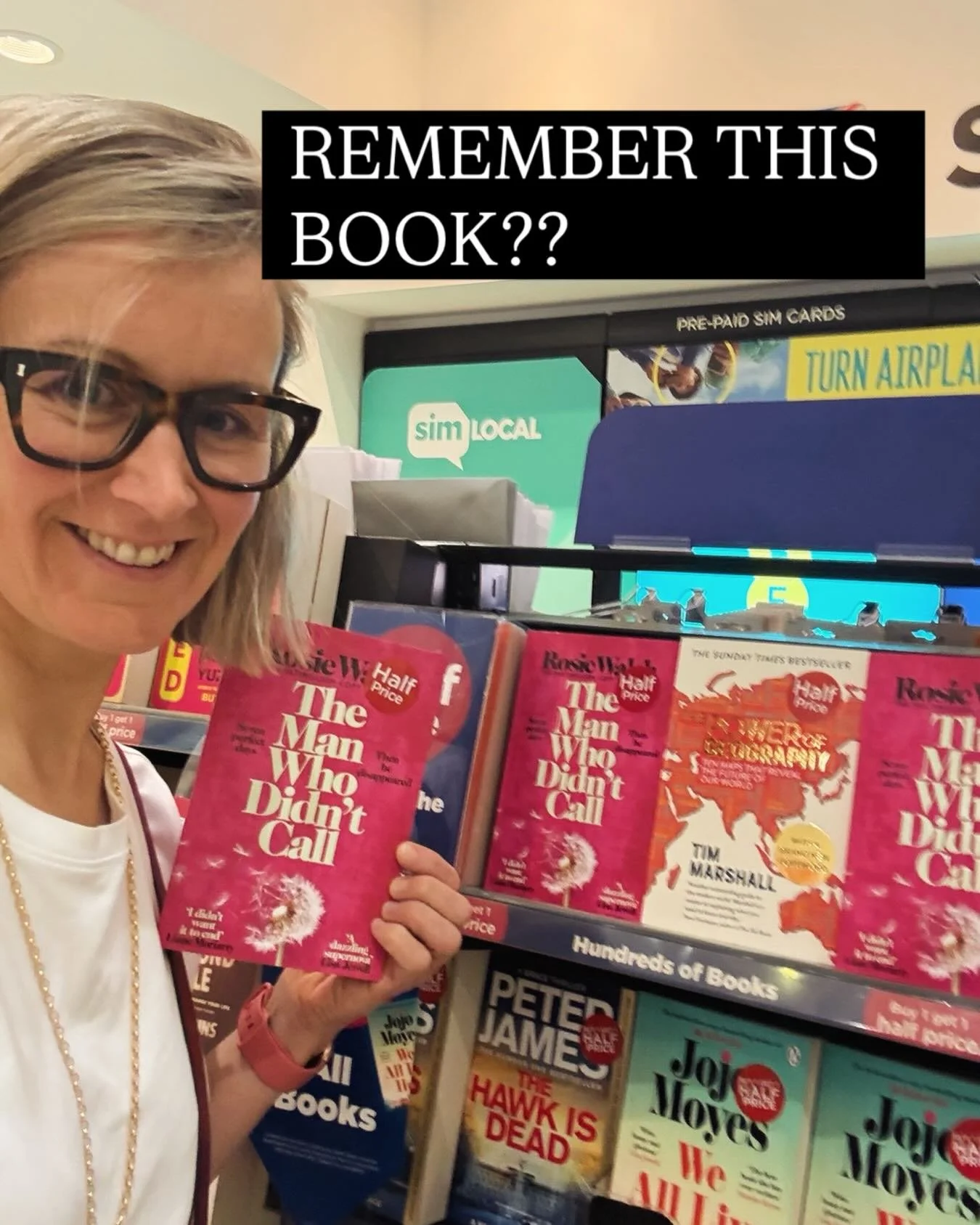 I&rsquo;ve literally just got off the plane after the best two weeks in the States. And look what gloriousness awaited me! The BEAUTIFUL reissue of THE MAN WHO DIDN&rsquo;T CALL, which is in @whsmithofficial&rsquo;s half price deal of the week. Isn&r