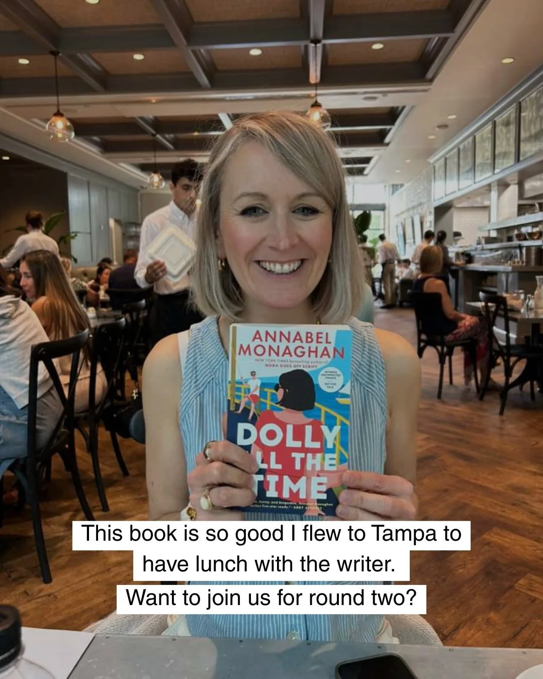 Join me and @annabelmonaghan for an instagram live next Tuesday 19 May at 11am EST (4pm in the UK) to celebrate my US pub day for THE ONE DAY YOU WERE MY HUSBAND. 

In case you hadn&rsquo;t noticed I am maybe the biggest ever fan of her next book, DO