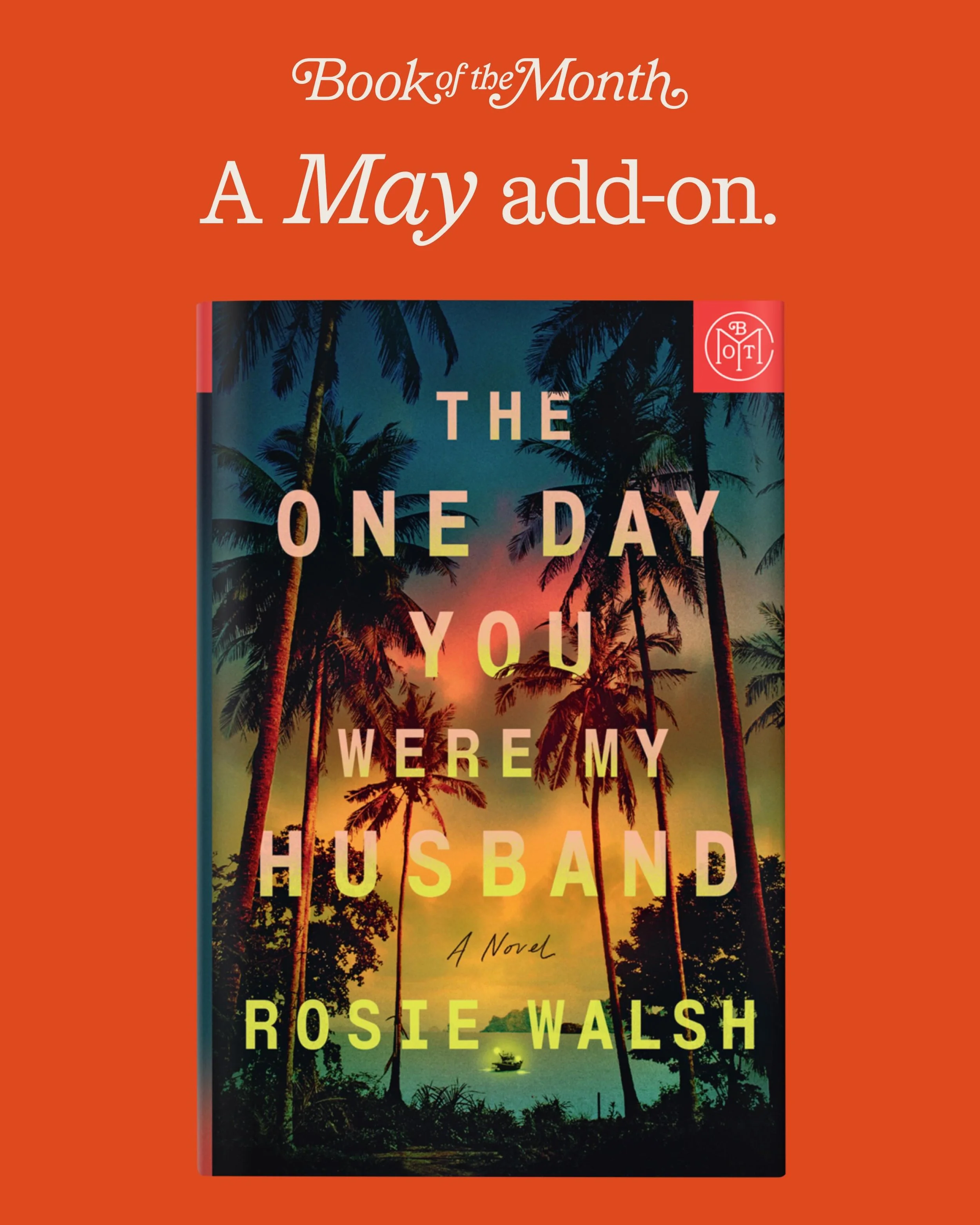 So delighted to be a @bookofthemonth author again, this time as an add-on 🤛🏻😎😎😎 THE ONE DAY YOU WERE MY HUSBAND is available throughout June to subscribers and any time to members. If the insane list of raves from wonderful American / Canadian a