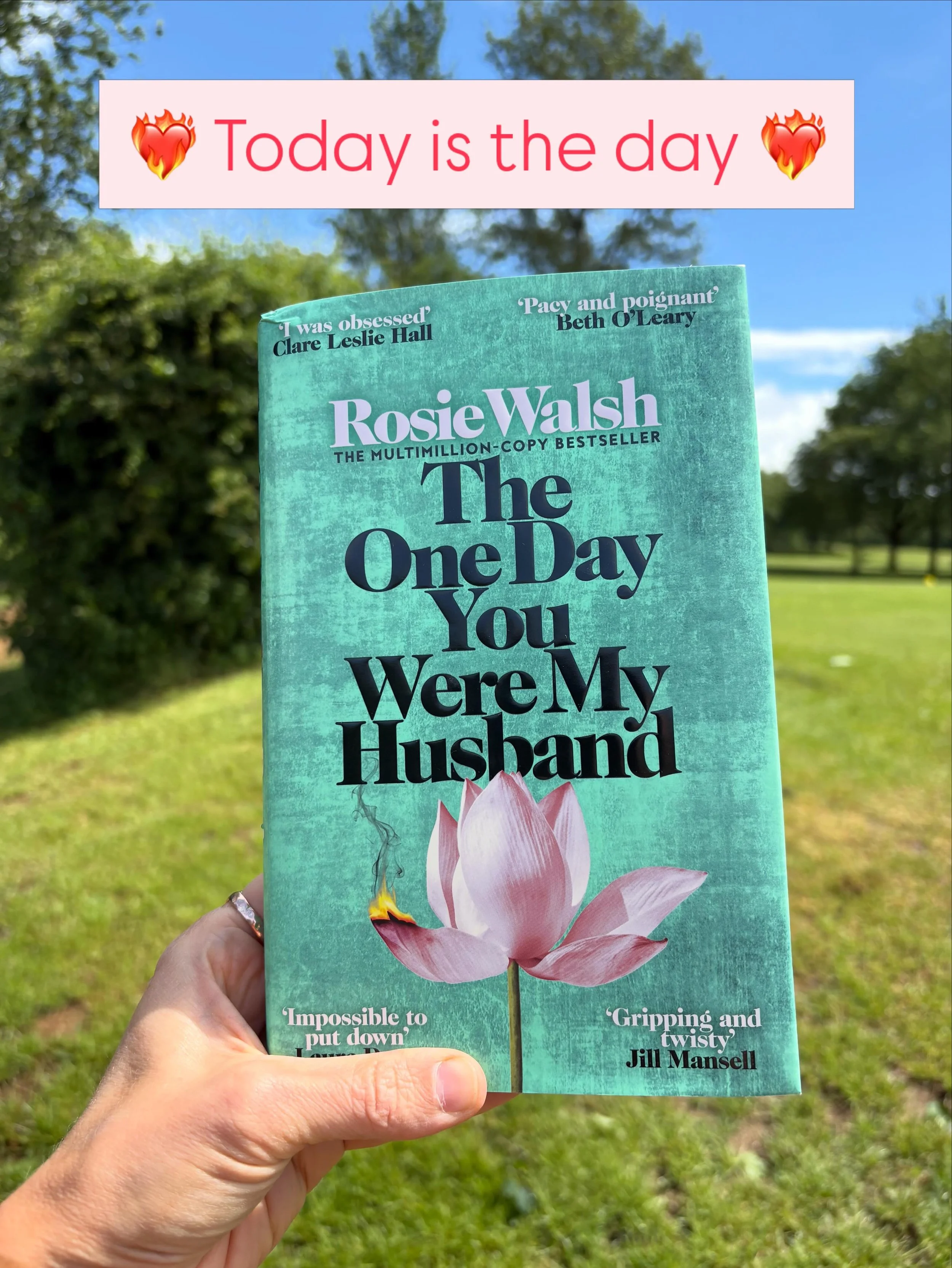 THE ONE DAY YOU WERE MY HUSBAND is out in the UK today and guys I&rsquo;ve run out of ways of saying it: it&rsquo;s my best book yet and the reviews and support have been insane and I am so insanely bloody proud. 

A LOT happened to me while writing 