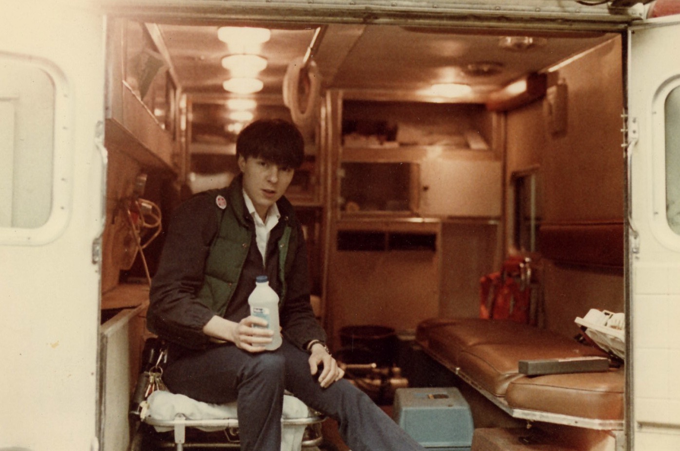 1983 cleaning the bus