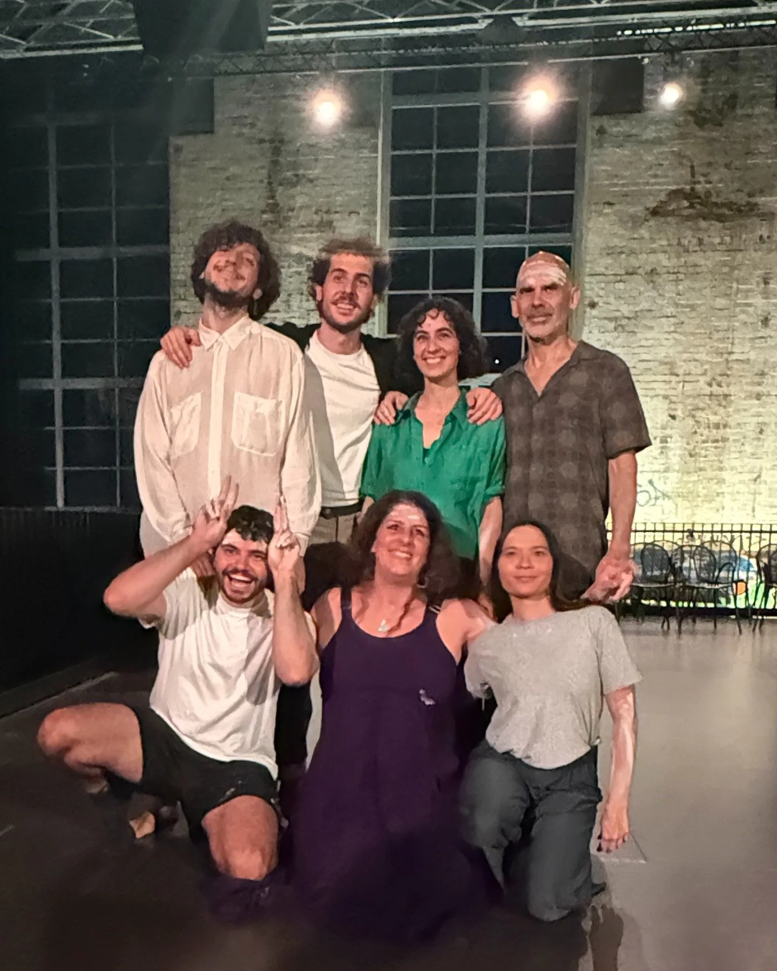 On Wednesday night at Brisbane Powerhouse, Murri artists Mitch Currie and Vanessa Coolwell performed in The Belly Cries and the Dogs Laugh, a new work by Emily Jacir with Walter Laureti and Andrea De Siena.

Presented with the support of Josh Milani,