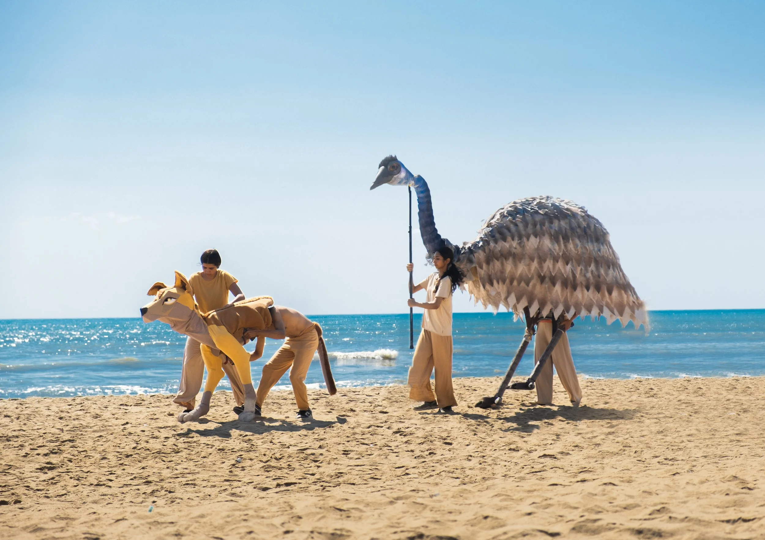 Gadli and Garrdi on Marina Beach Chennai.jpg