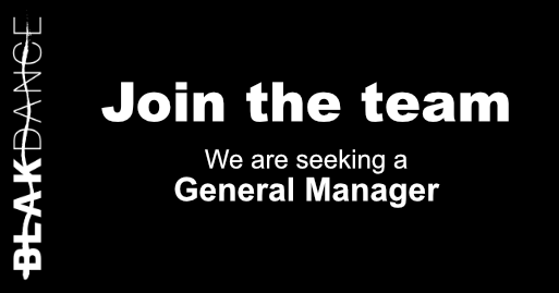 White text on a black background that reads Join the team. We are seeking a General Manager.