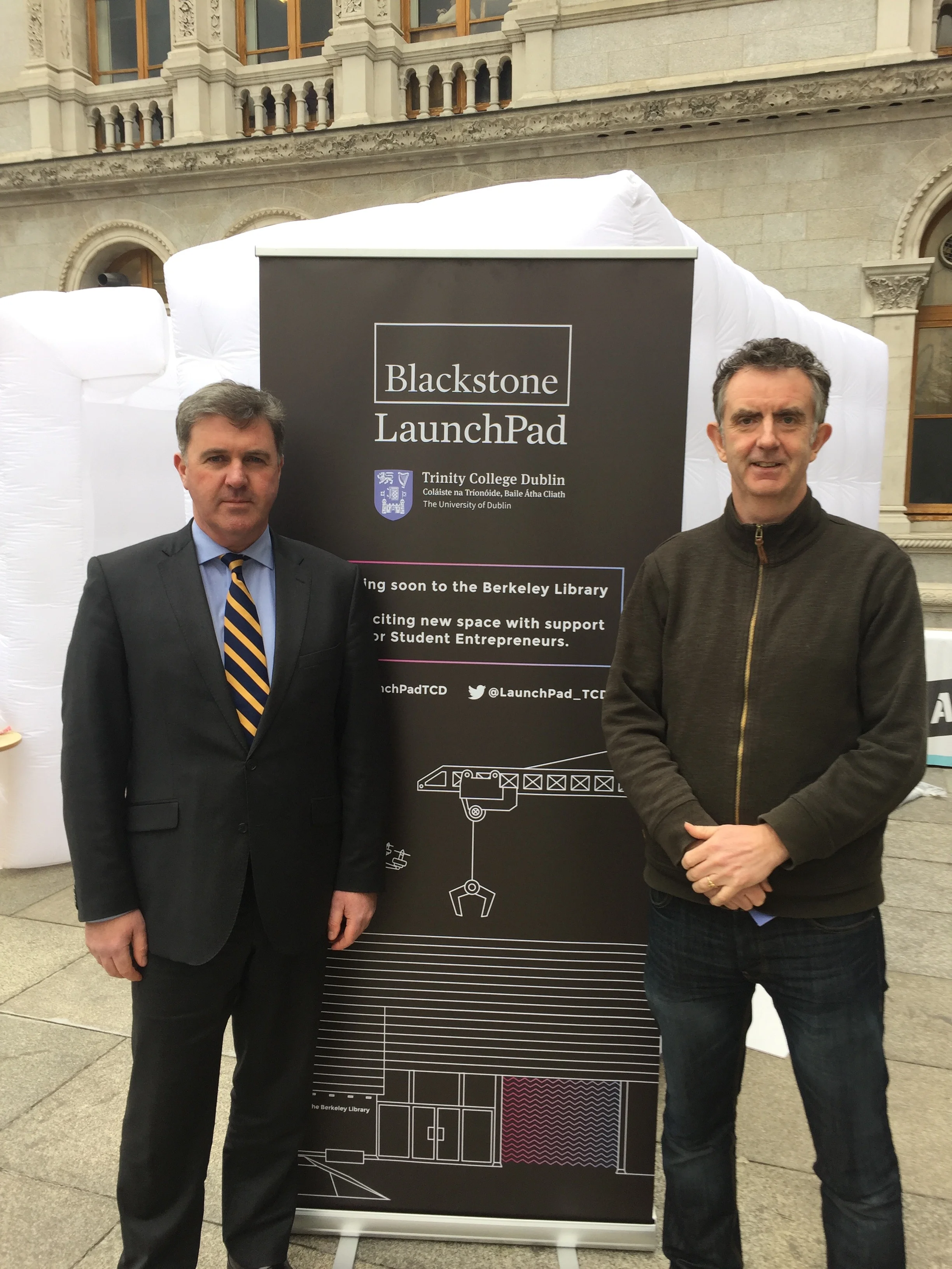 Announcement of Blackstone Launchpad with John Whelan, Director of Innovation, TCD
