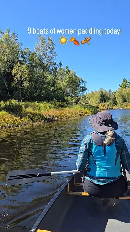 It was a beautiful day for an OWL (Outdoor Women Lead) paddling outing today with @womenforhealthyruralliving ! Join a free monthly guided women's outing with us, see Events link in bio.