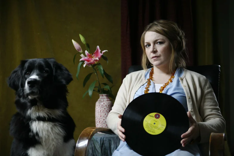 Woman and gramophone