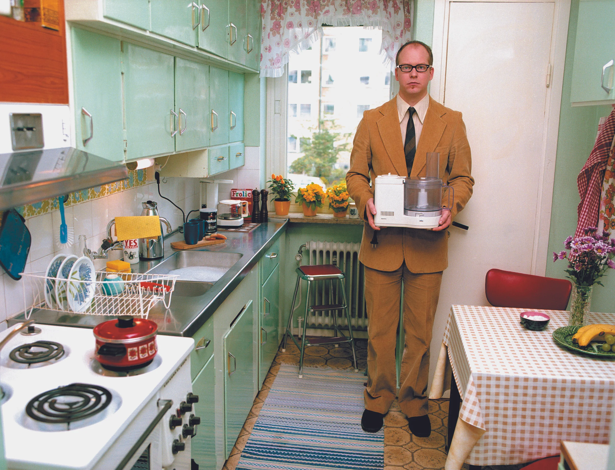 Music for one apartment and six drummers