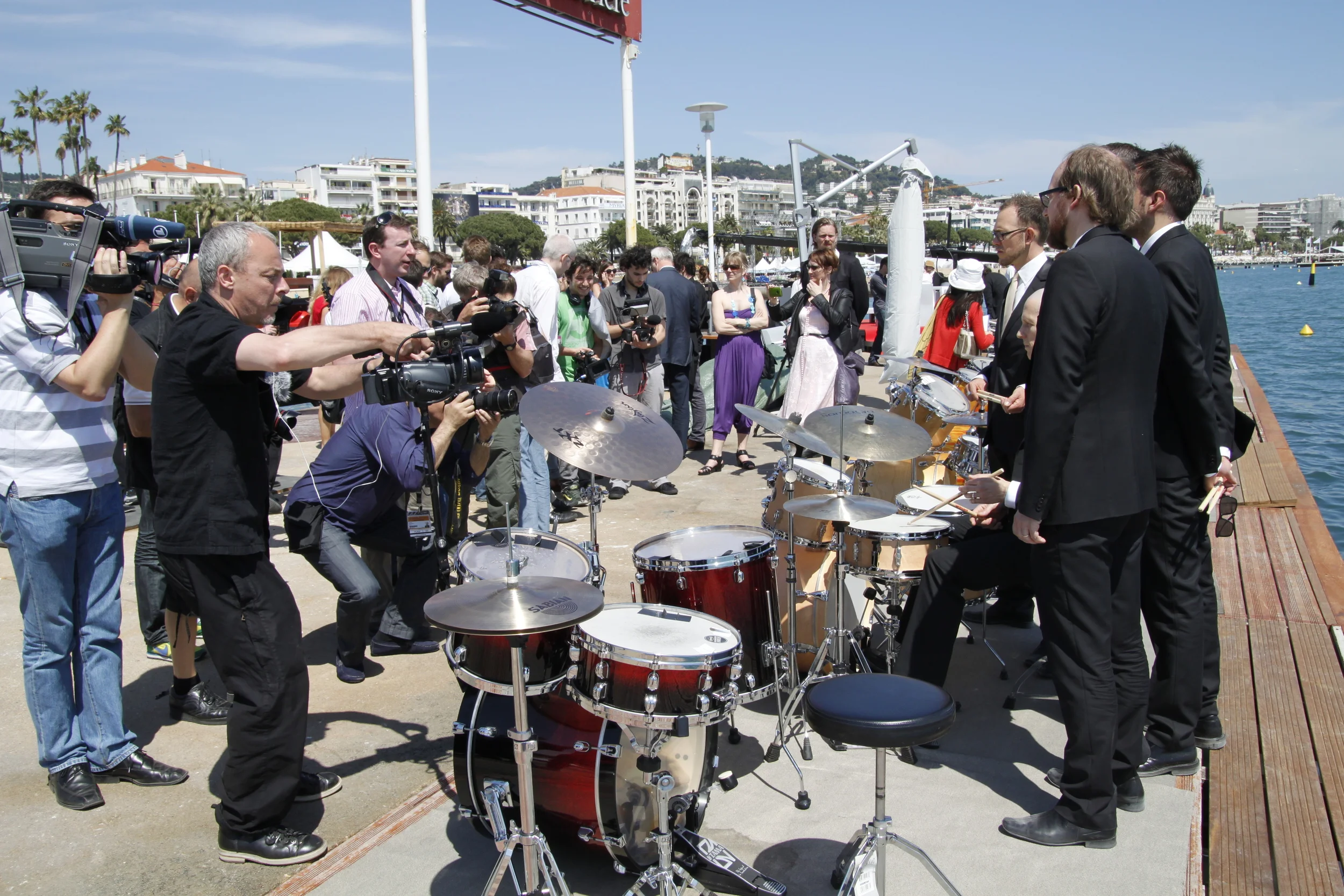    The Drummers in Cannes    - Photo Cecilia Sterner  