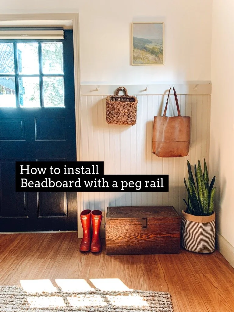How to Install A Peg Rail with Bead-board