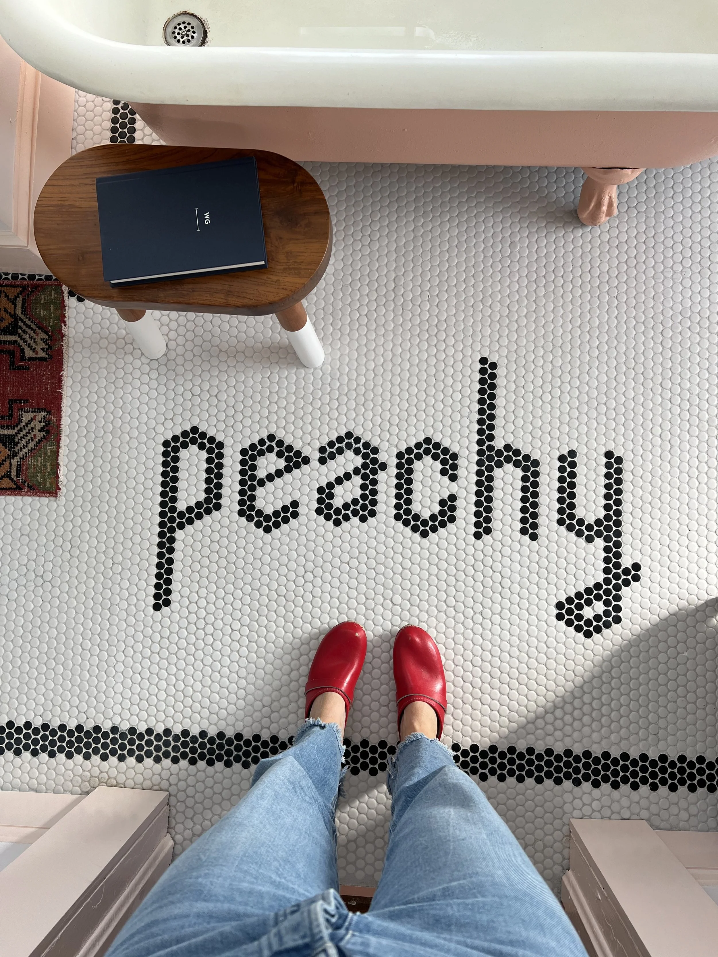 Peach Bathroom Project