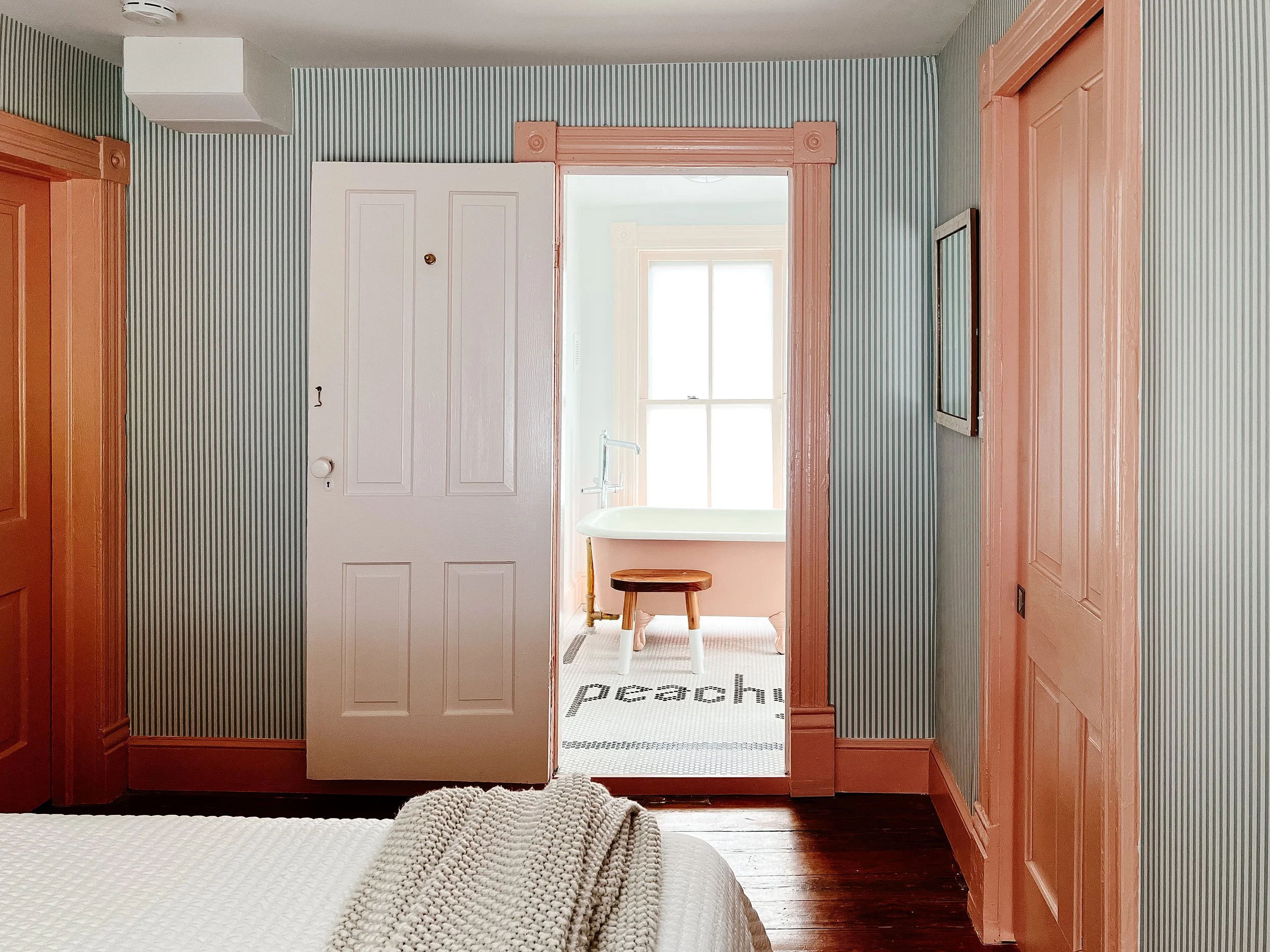 Peach House Wallpaper