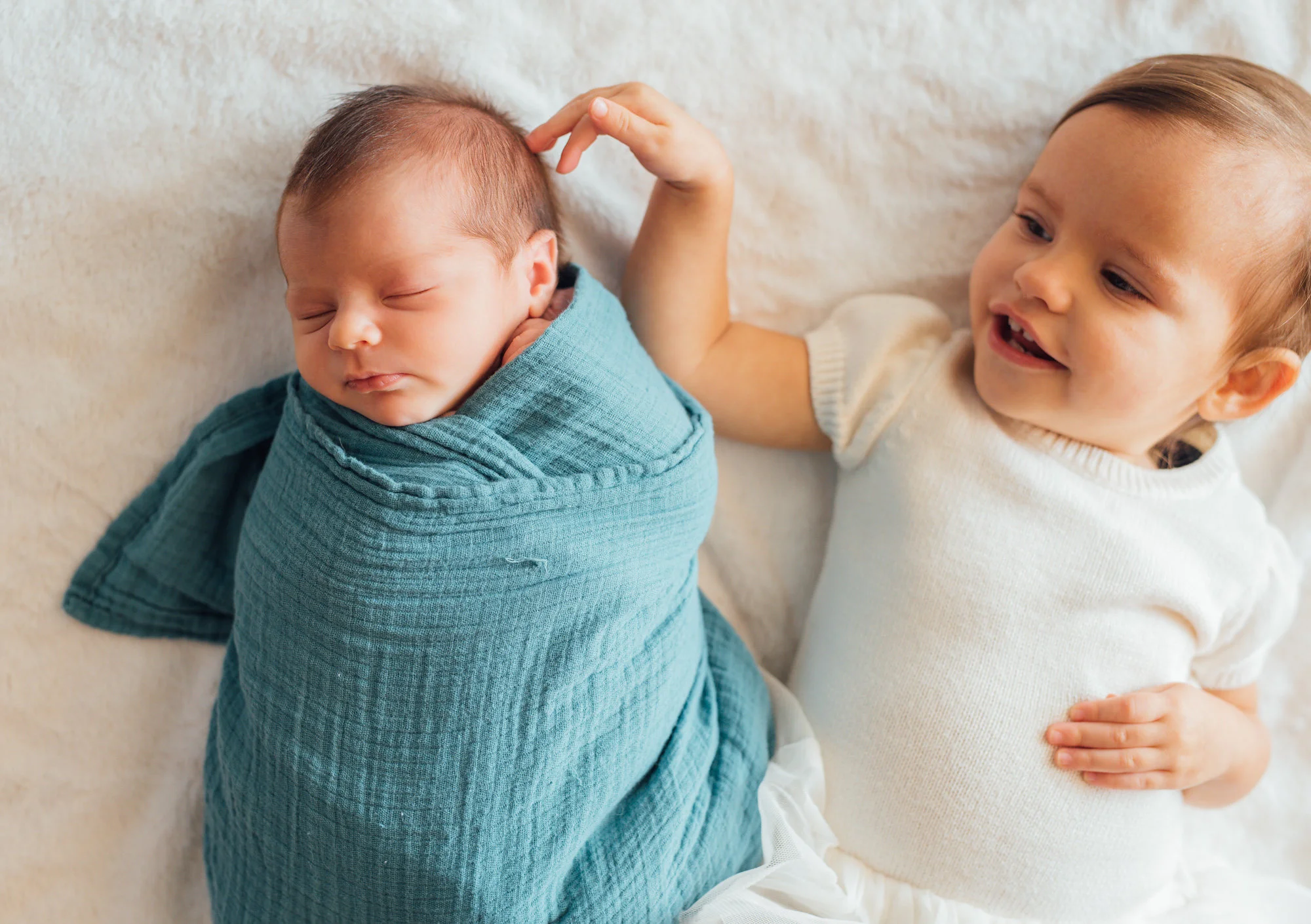 orlando newborn session with sibling