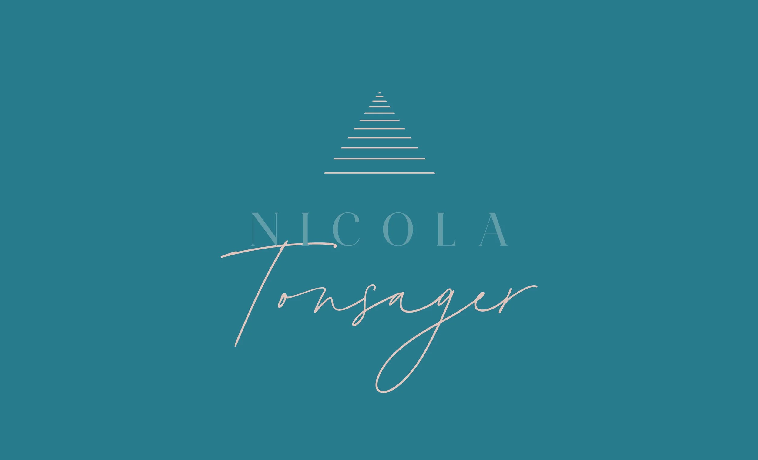 Nicola Tonsager - Main Logo on Green