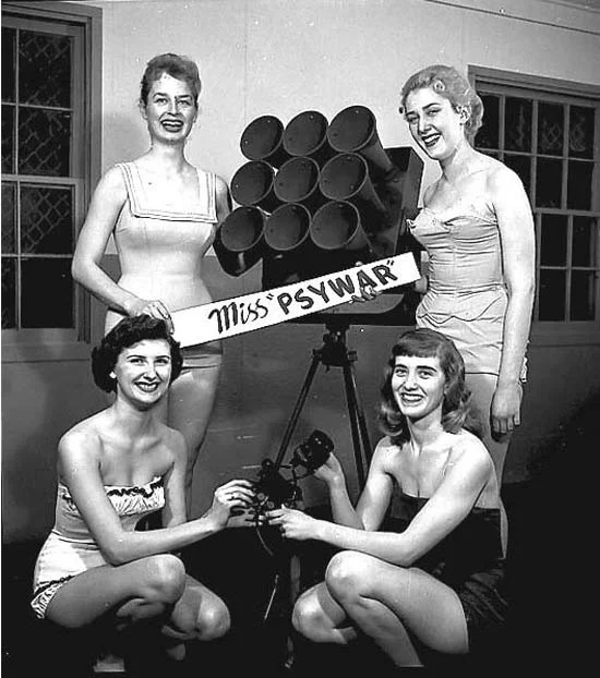 Contestants for Miss "Psywar" (Psychological Warfare), 1940