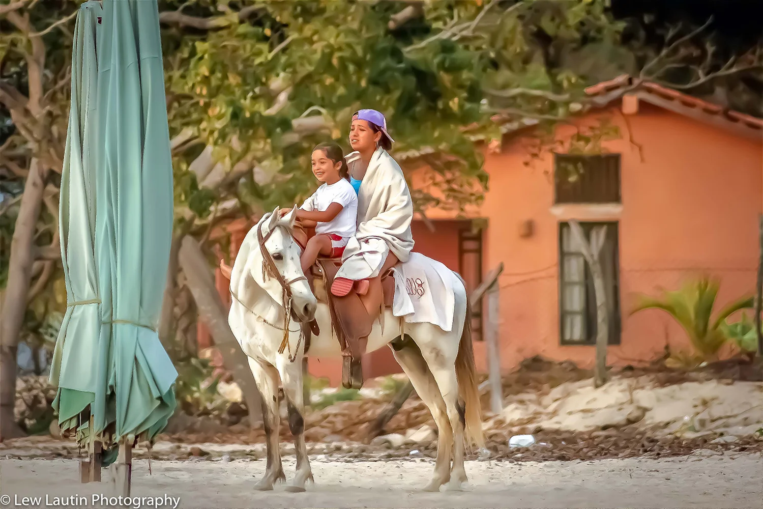 Mexico, girls on horse-.jpg