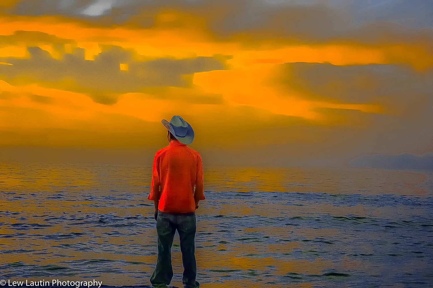 cowboy watching Mexican sunset-.jpg