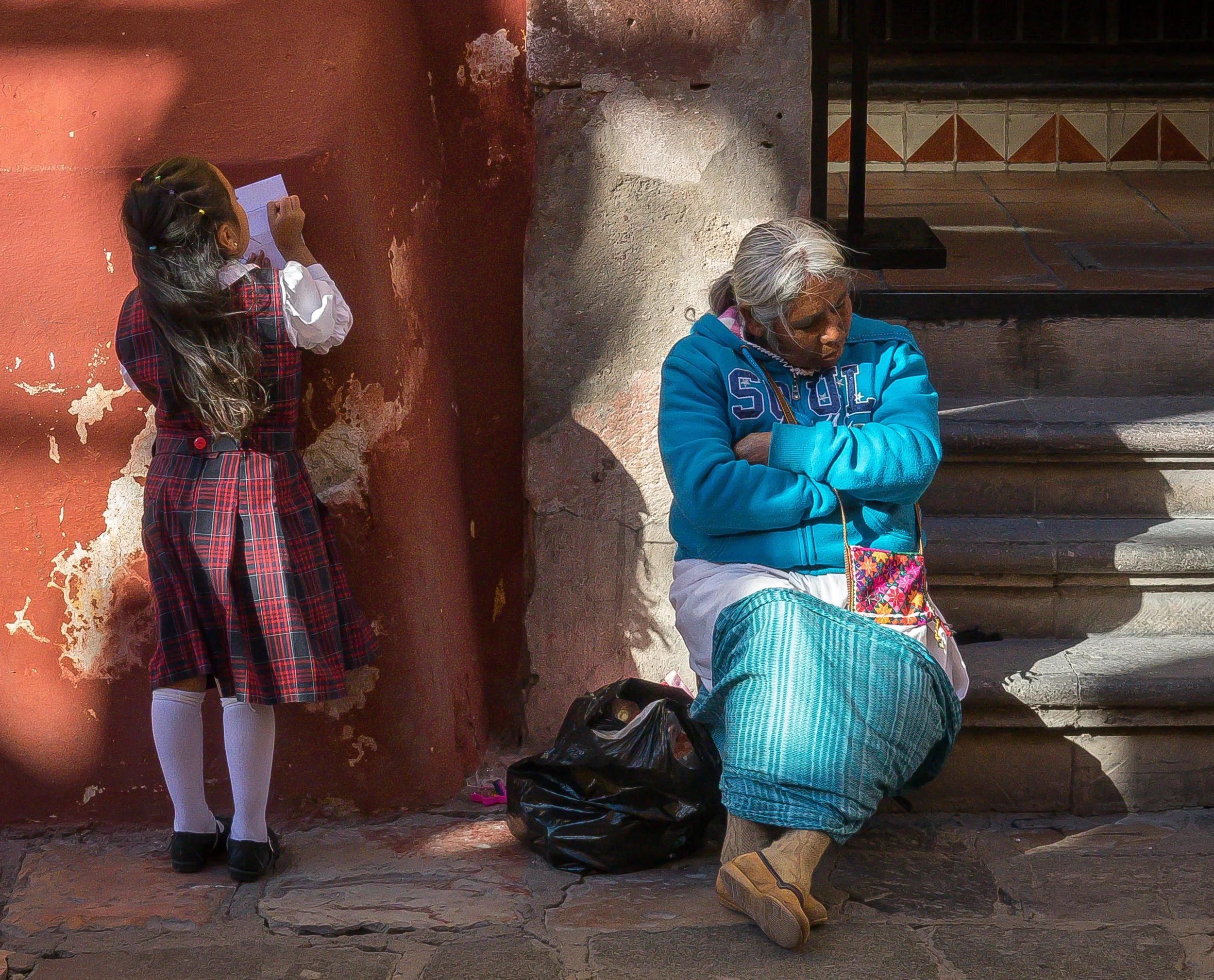 Grandma and granddaughter San Miguel
