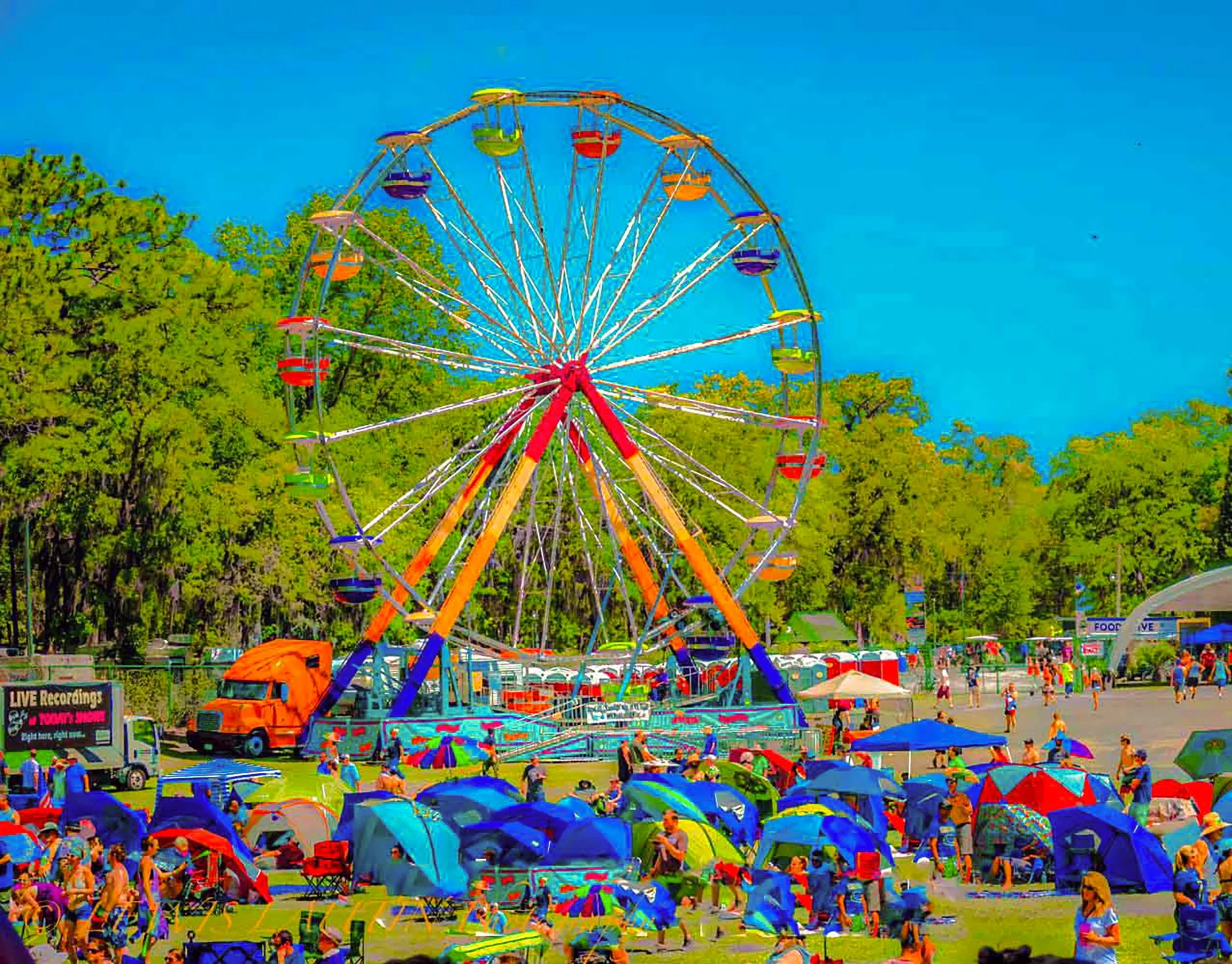 A beautiful day At Wanee with the Ferris Wheel!