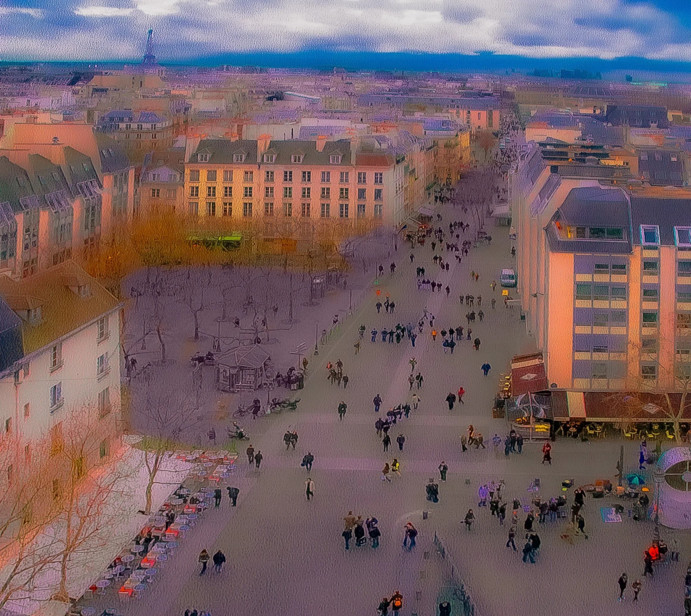 View from The Pompidou Centre, Paris