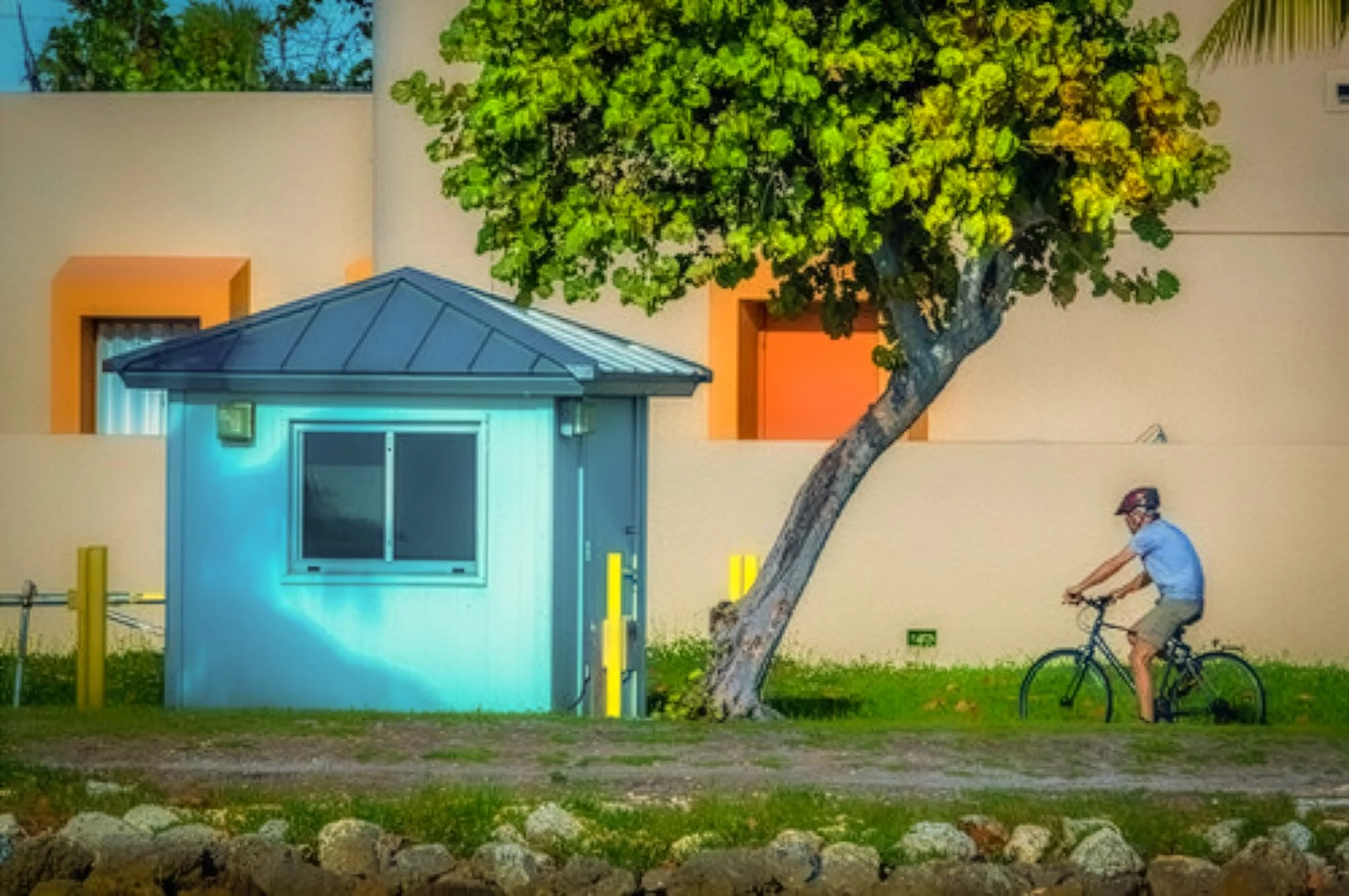 Bike rider from Boat, Miami Florida