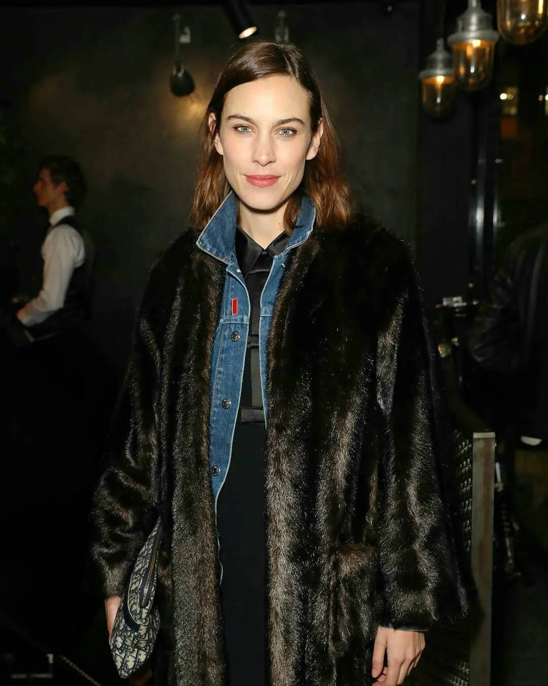 alexa chung black jeans