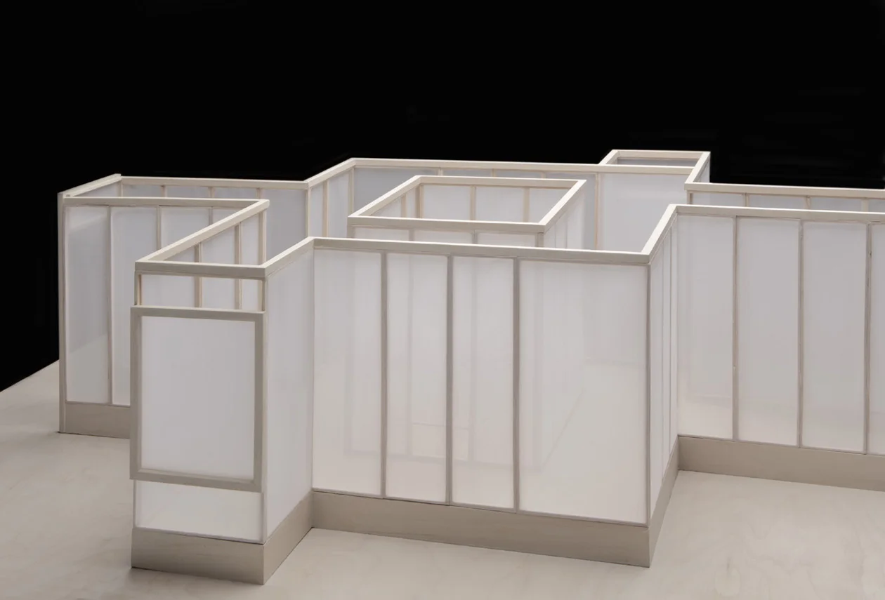 Seat of Learning, preliminary scaled model, Jane Lackey and Thomas Lehn, 2016