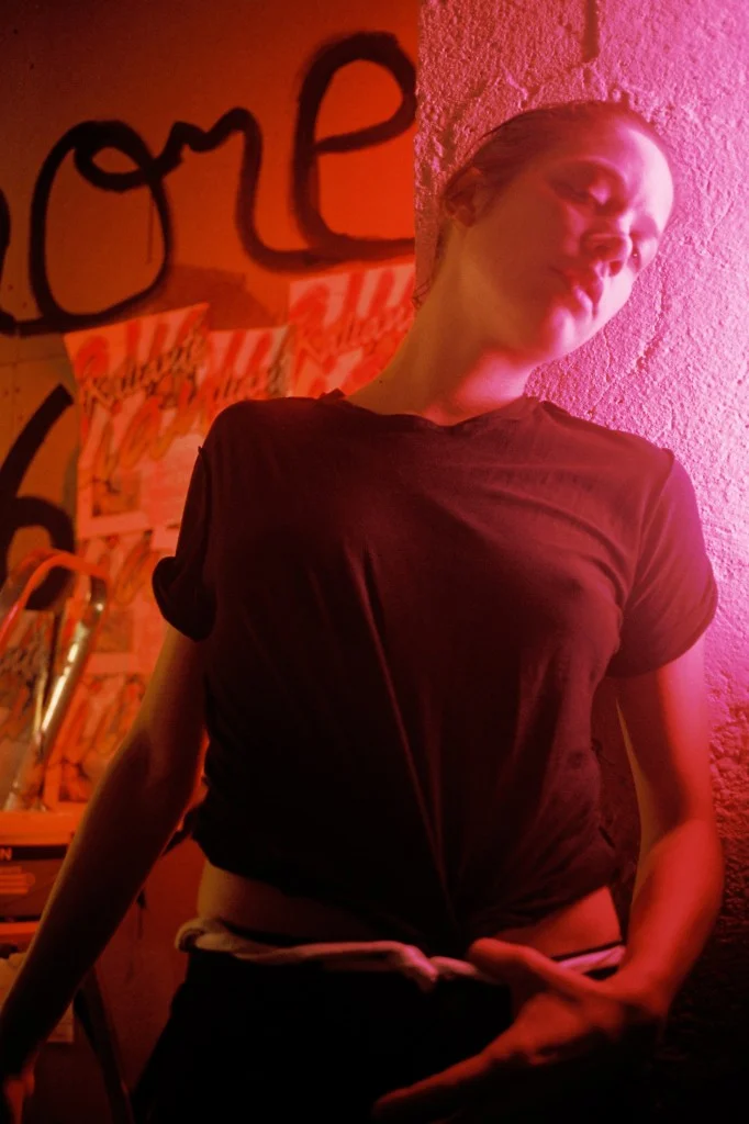  Clara Deshayes (AKA Clara 3000) wears her own t-shirt, RAG & BONE jeans, and MARC JACOBS boots. 