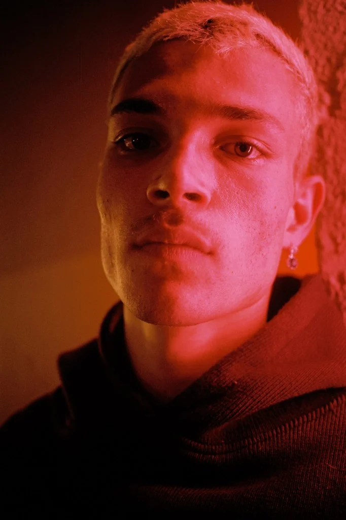  Luka Isaac Bensemoun (DJ and promoter) wears NÏUKU hoodie. 