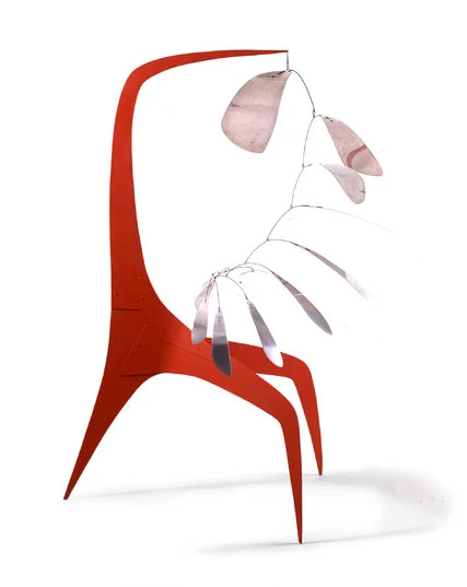 Alexander Calder. “Aluminum Leaves, Red Post” (1941). 2017 Calder Foundation, New York/Artists Rights Society (ARS), New York