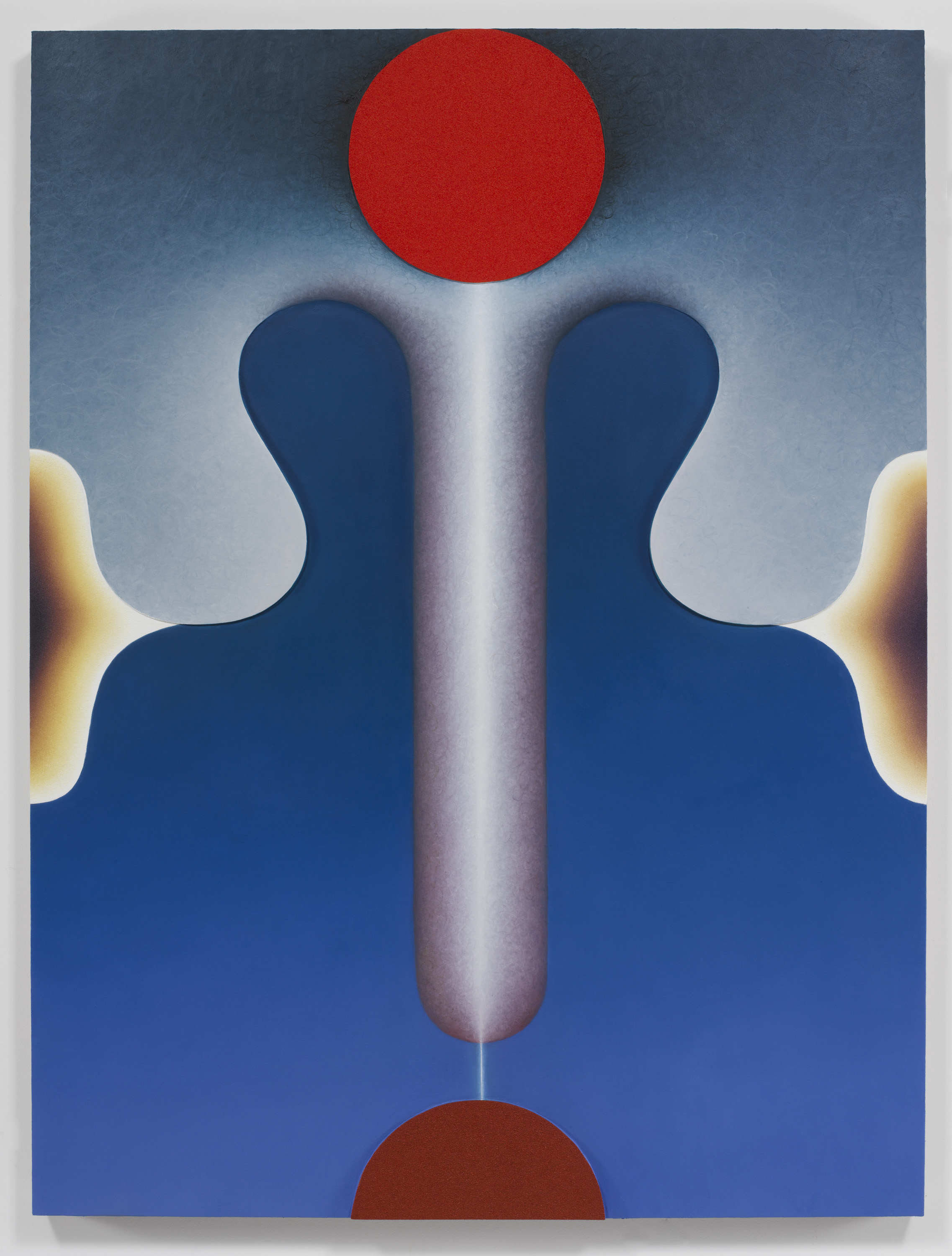 Loie Hollowell. “TBD” (2017).Oil with molding paste and high density foam on linen over panel.36 x 48 x 3-1/2 inches. Courtesy PACE gallery, New York.