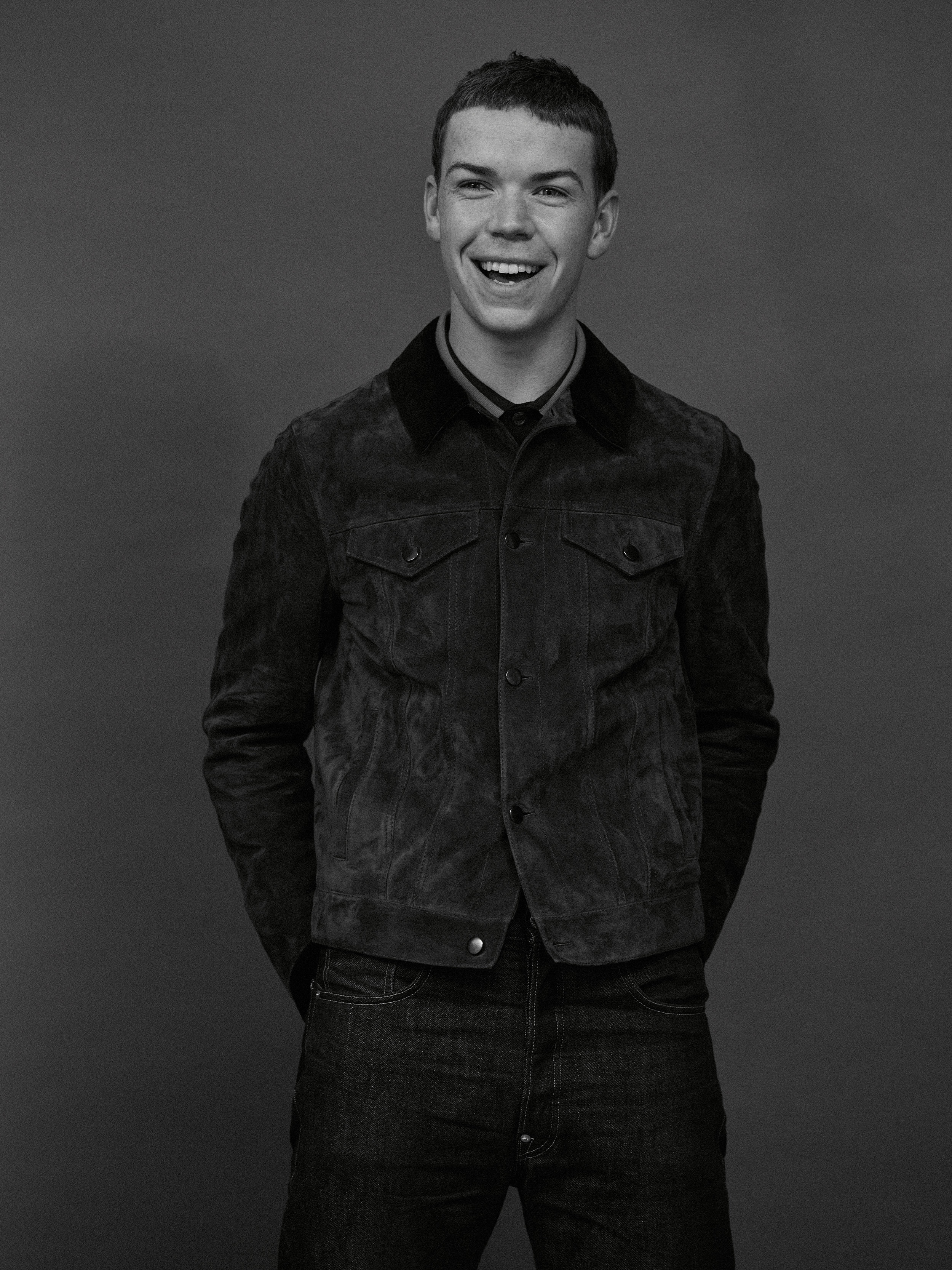 Will Poulter | All Images by Jason Hetherington | Credits: BERLUTI jacket, GUCCI shirt available at Matchesfashion.com, and LEVIS VINTAGE CLOTHING jeans