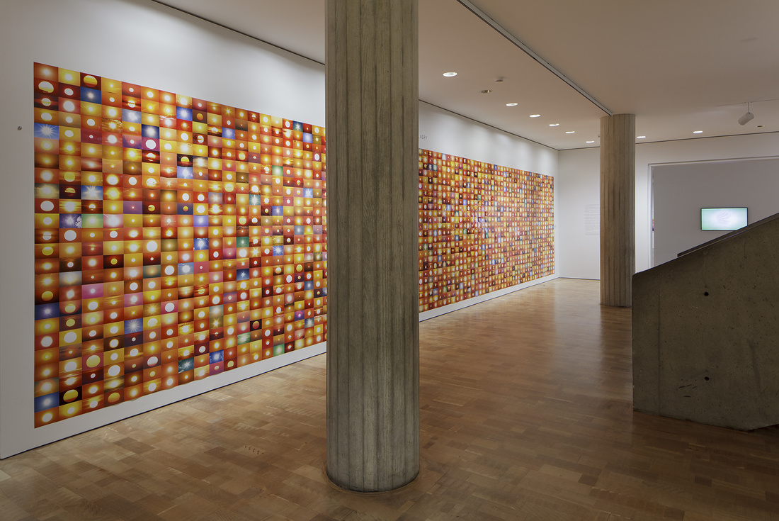 PENELOPE UMBRICO | "28,534,323 Suns from Sunset from Flickr (Partial)", 2016 | Type C-print | 160” high x 354” wide (a total of 2360 unique 4” x 6” prints) | COLLECTION OF THE MILWAULKEE ART MUSEUM