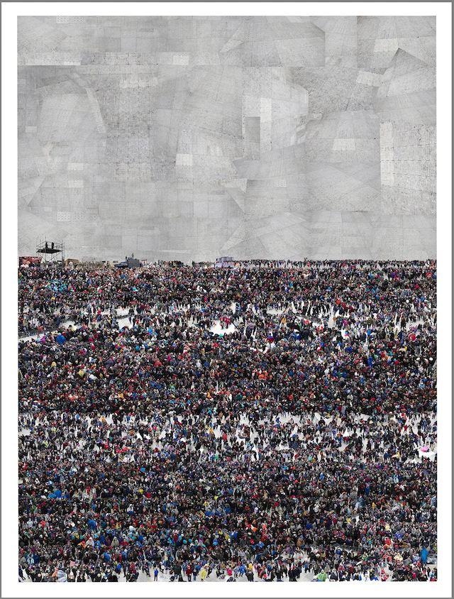 Felix R. Cid Untitled (Trump Inauguration) , 2017 Digital Pigment Print 63 by 86 inches Edition of 5 Courtesy of the artist and Garis & Hahn