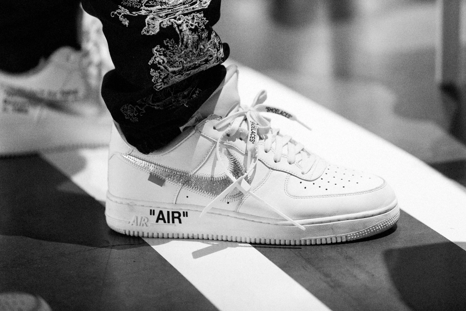  Abloh's &nbsp;Air Force 1 '07 Off White Image c/o ComplexCon 
