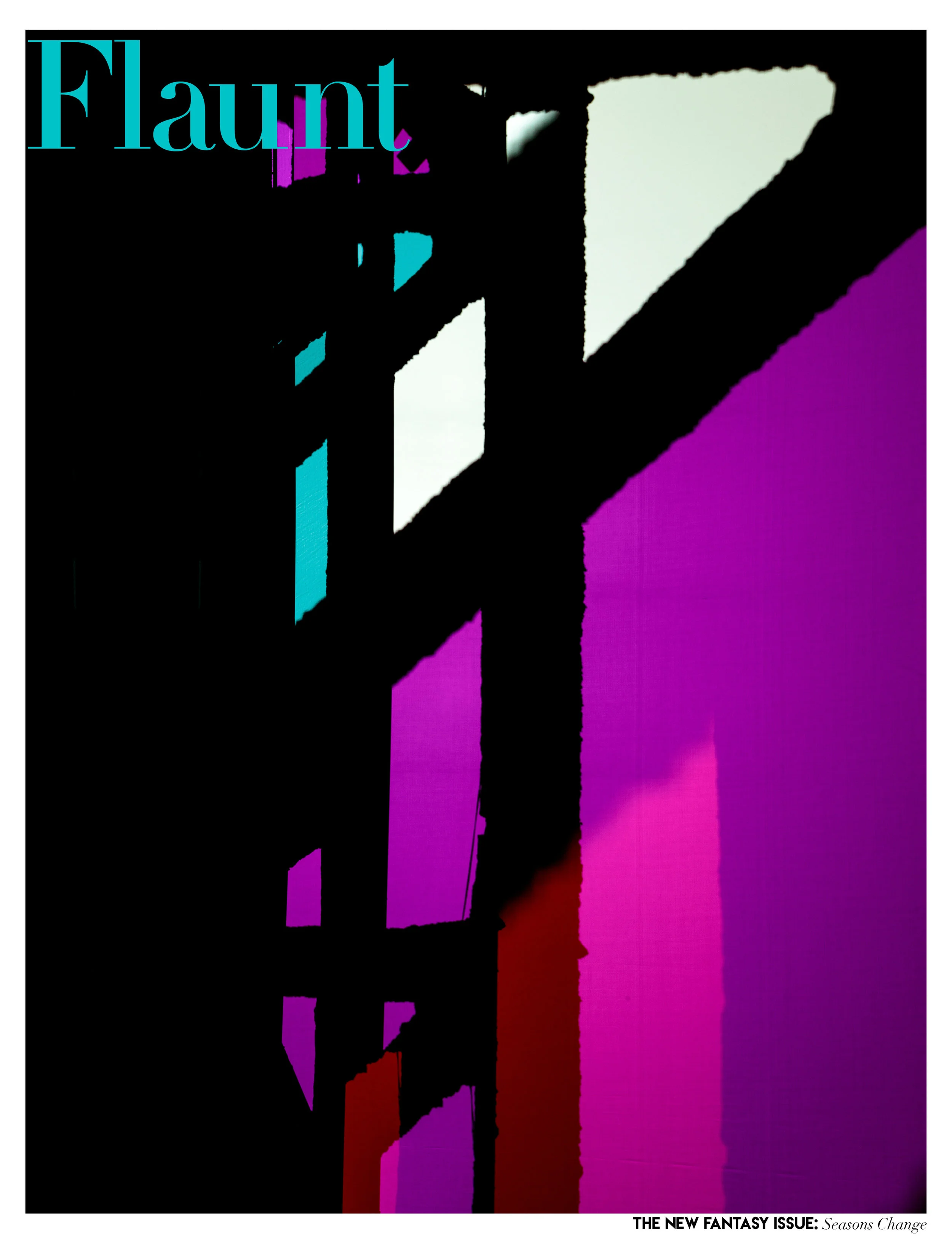 Olafur Eliasson art cover for The New Fantasy Issue, featuring Reality projector (2018).