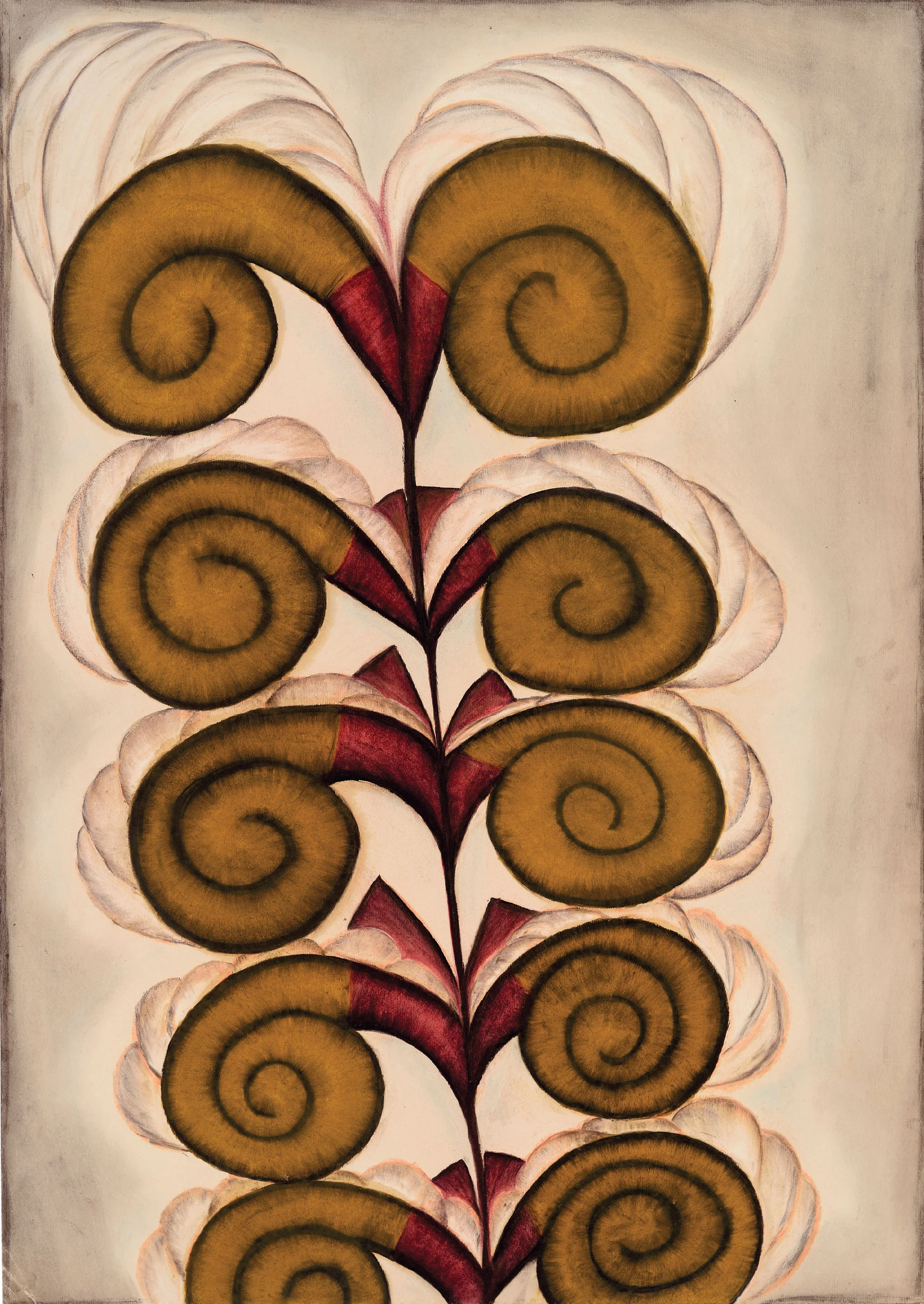 ANNA ZEMÁNKOVÁ. “UNTITLED” (EARLY 1960S). PASTEL ON PAPER. 84CM X 59.5CM. COURTESY KANT PUBLISHING