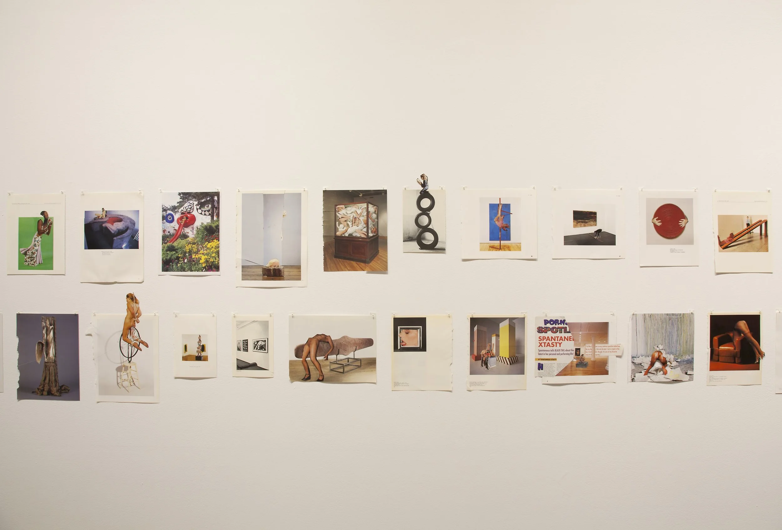 Narcissister. Installation view of "Studies for Participatory Sculptures" at Participant Inc. Photo by Mark Waldhauser.