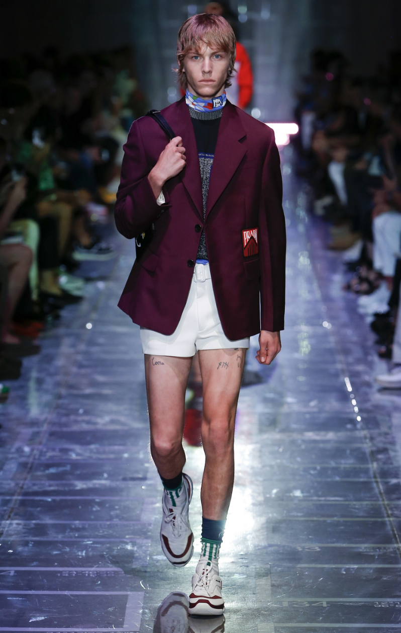 prada mens short shorts