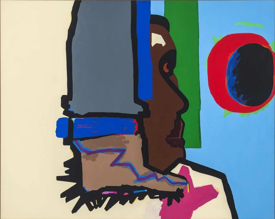 Lamar Peterson, Solar Eclipse , 2017, oil on canvas, 62.5h x 77.25w