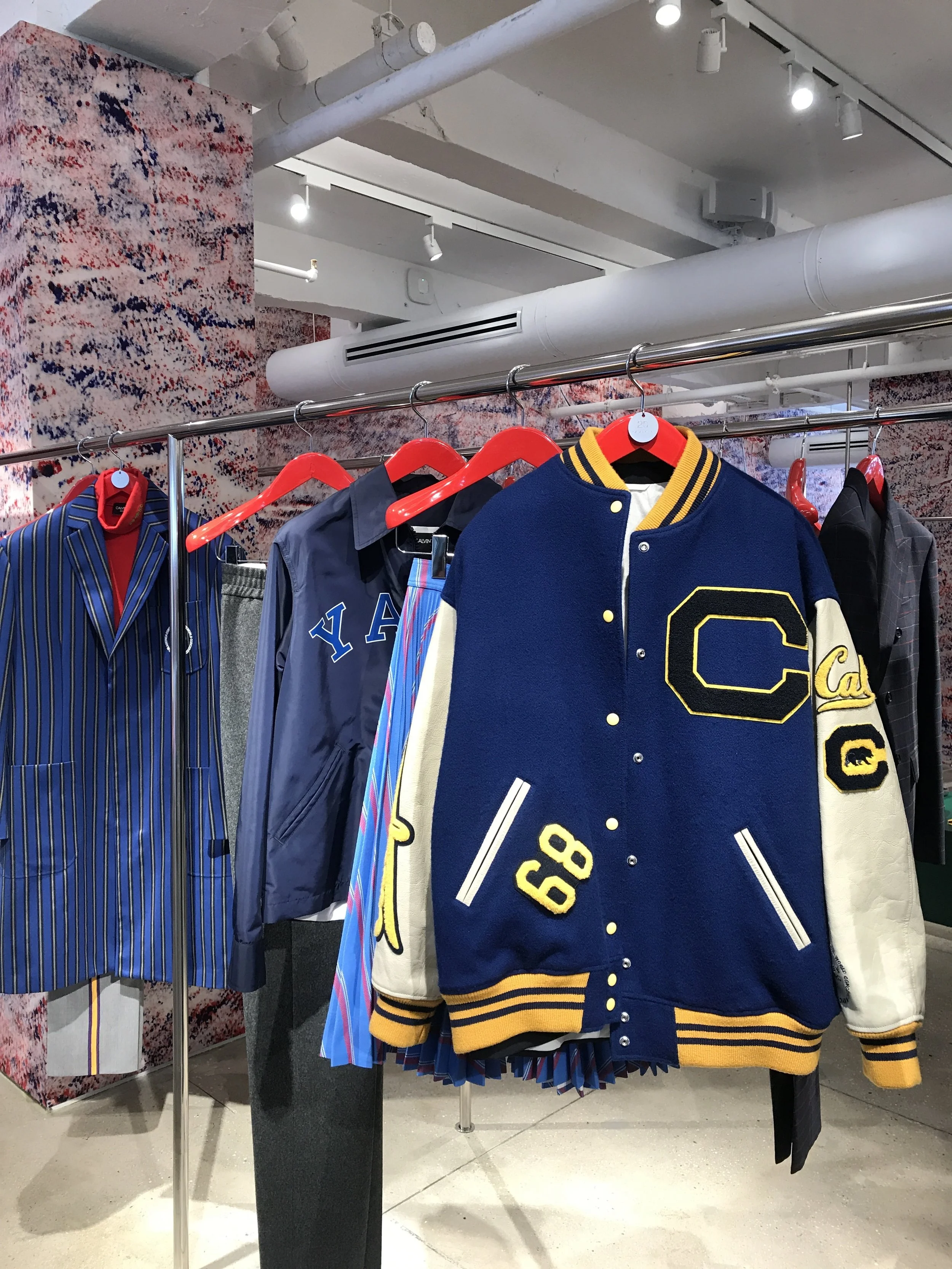 calvin klein 205w39nyc varsity jacket