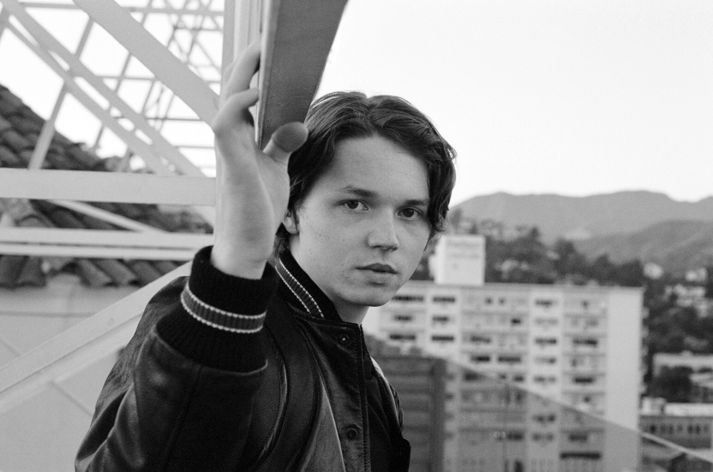  Jack Kilmer wears  DIESEL  jacket 