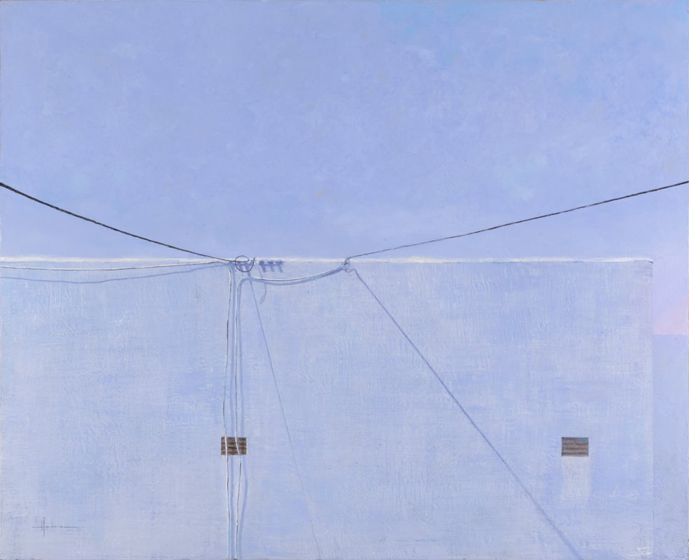 An Emptiness I Needed to Know, 2018, encaustic on panel, 40 x 49 inches