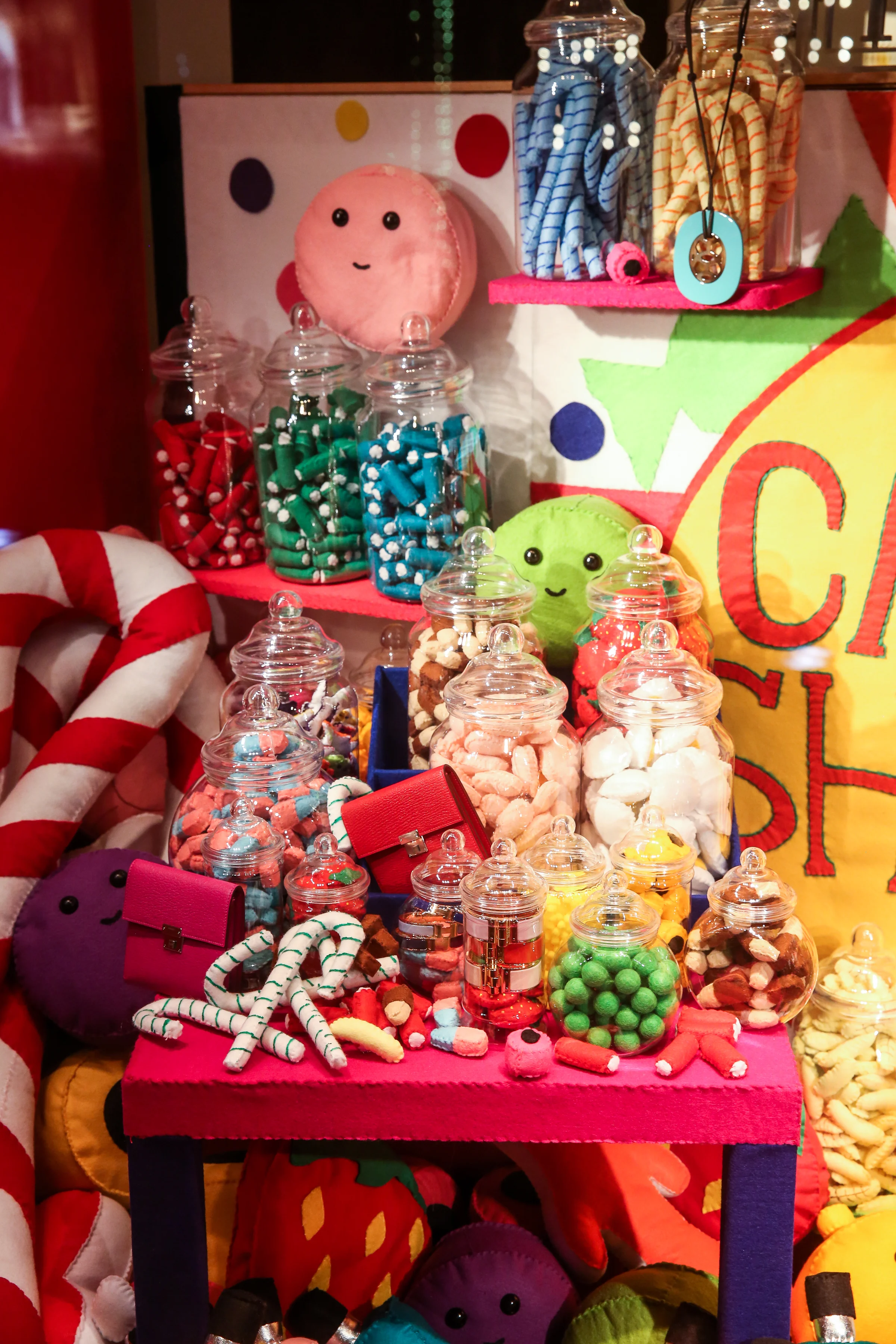 Hermès x Lucy Sparrow Holiday Window