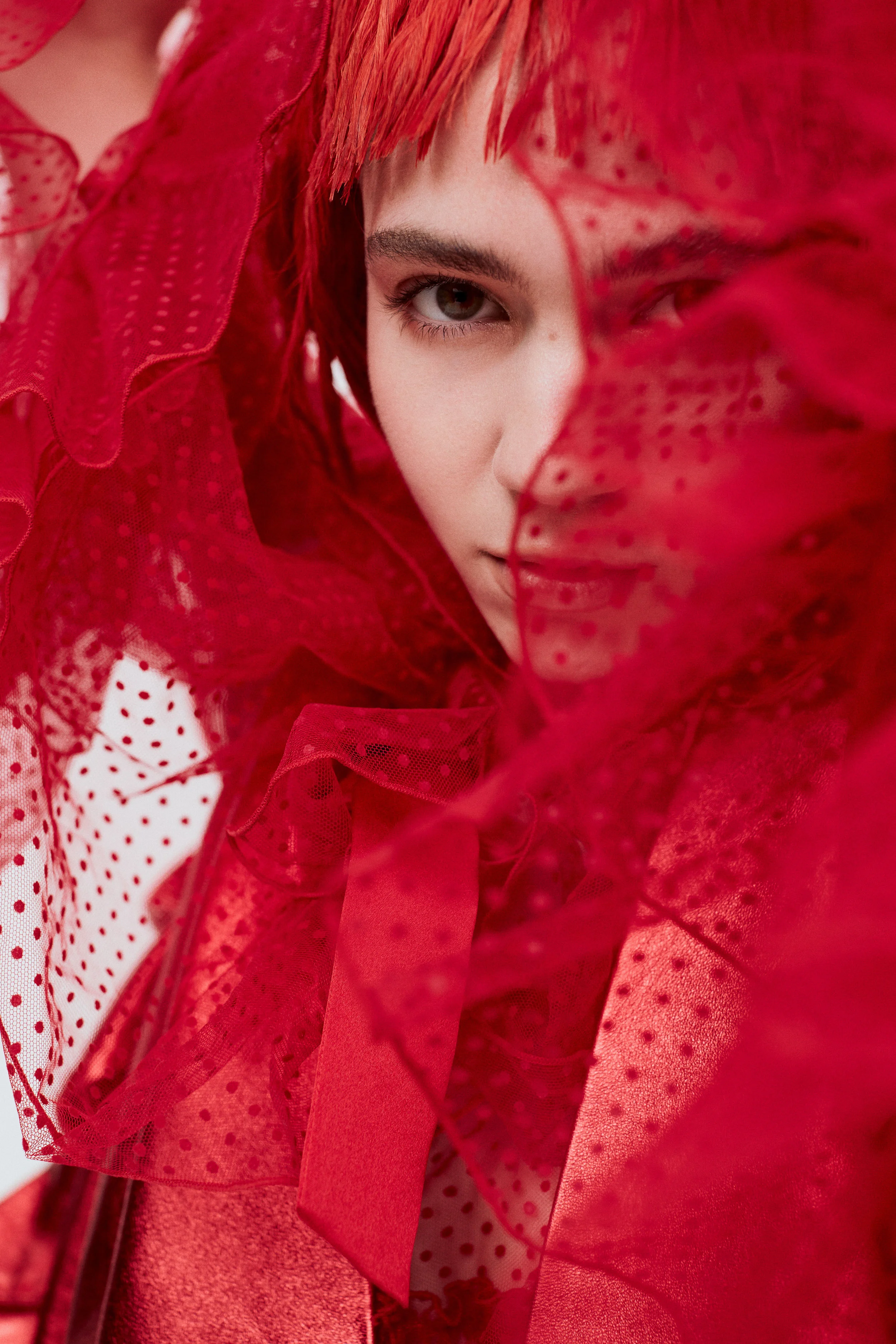 RODARTE cape and blouse.